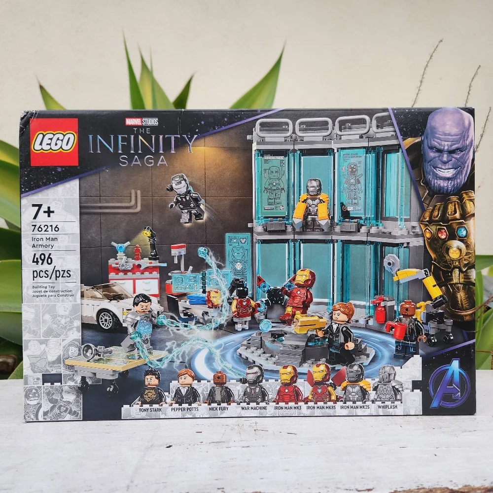 NEW LEGO Marvel Iron Man Armory Toy Building Set 76216 Avengers Lego Set with MK - Picture 6 of 14